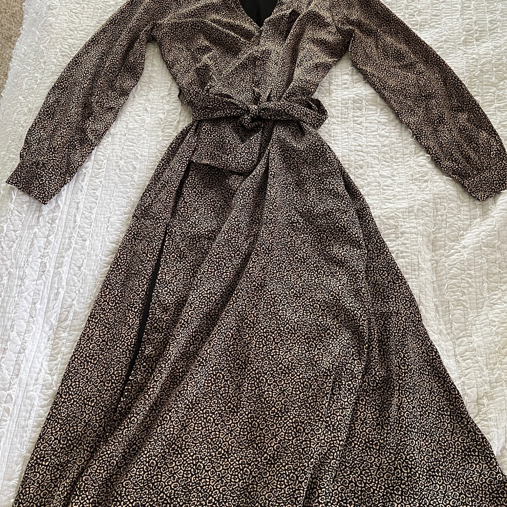 Vince Camuto Maxi Wrap long sleeve dress